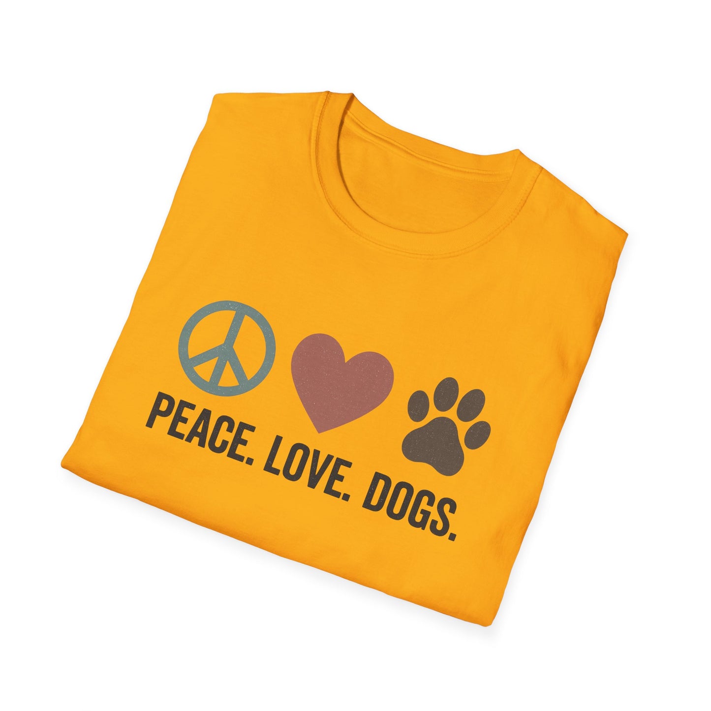 "Peace Love Dogs" Cute Pet Lover's Tee