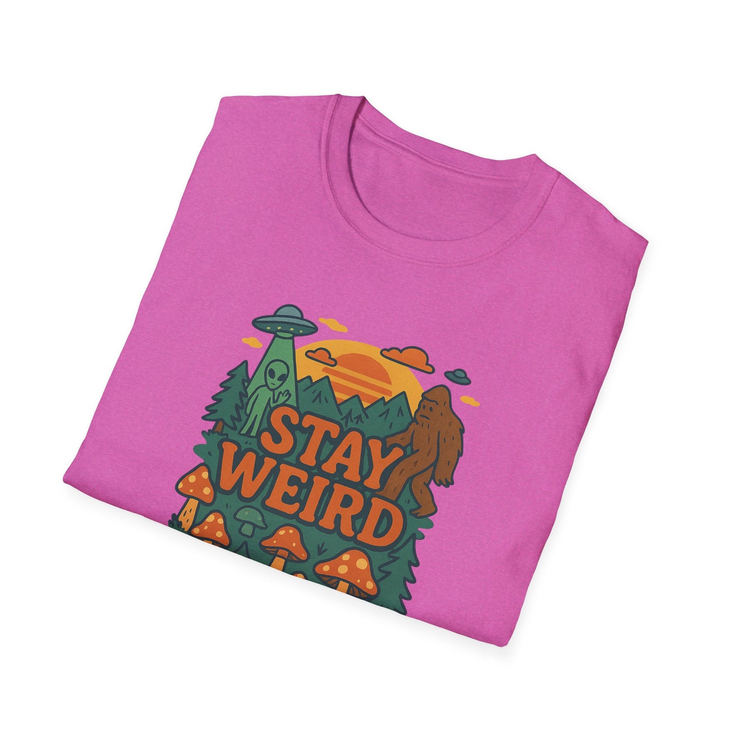 "Stay Weird" Softstyle Casual Tee Shirt