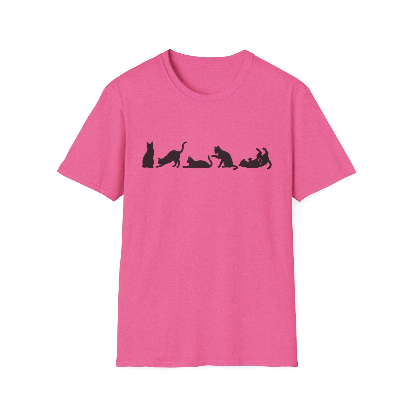 Halloween Cat Lover's Cat Silhouette Softstyle Tee-Shirt