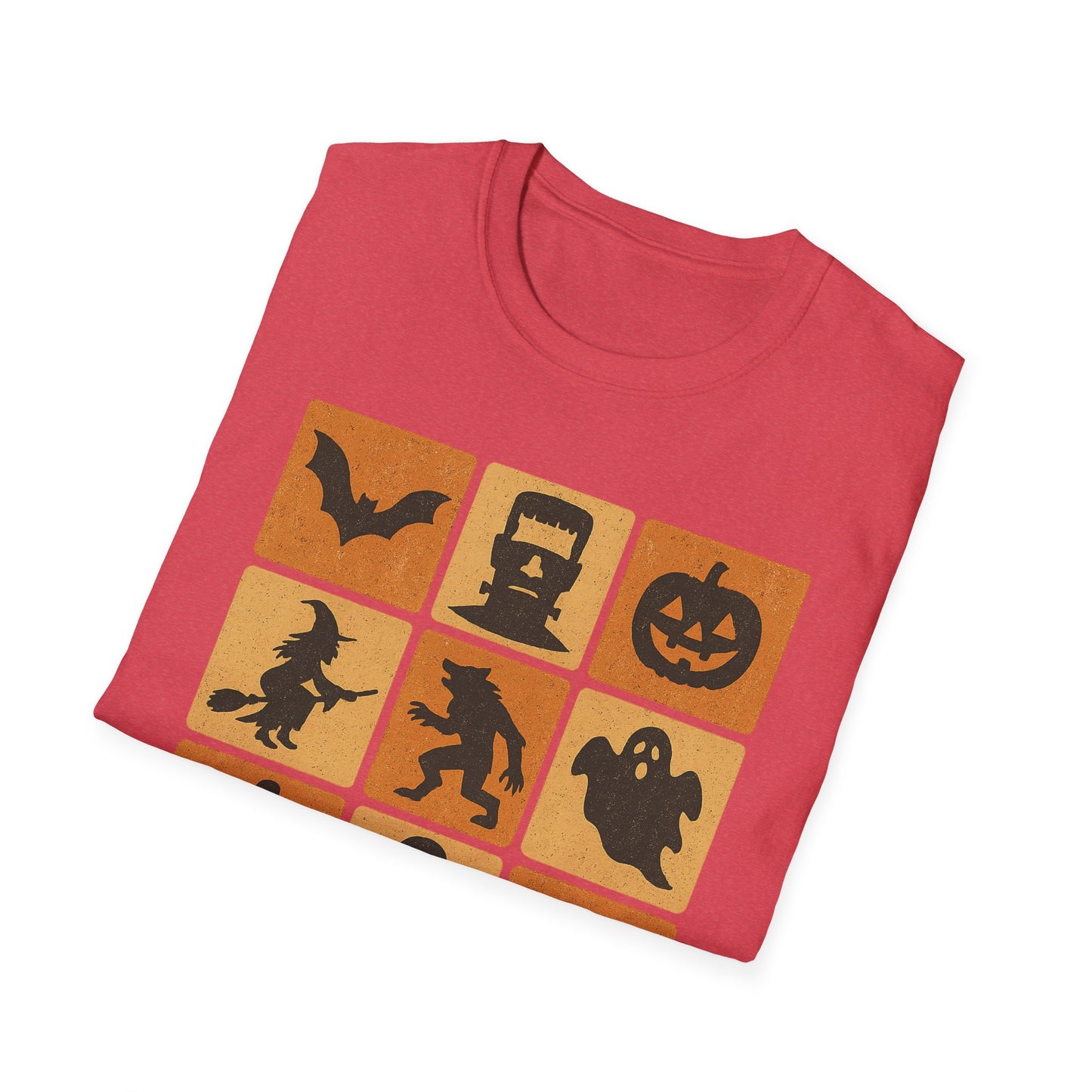 Halloween-Themed Monster Graphic Tee Shirt