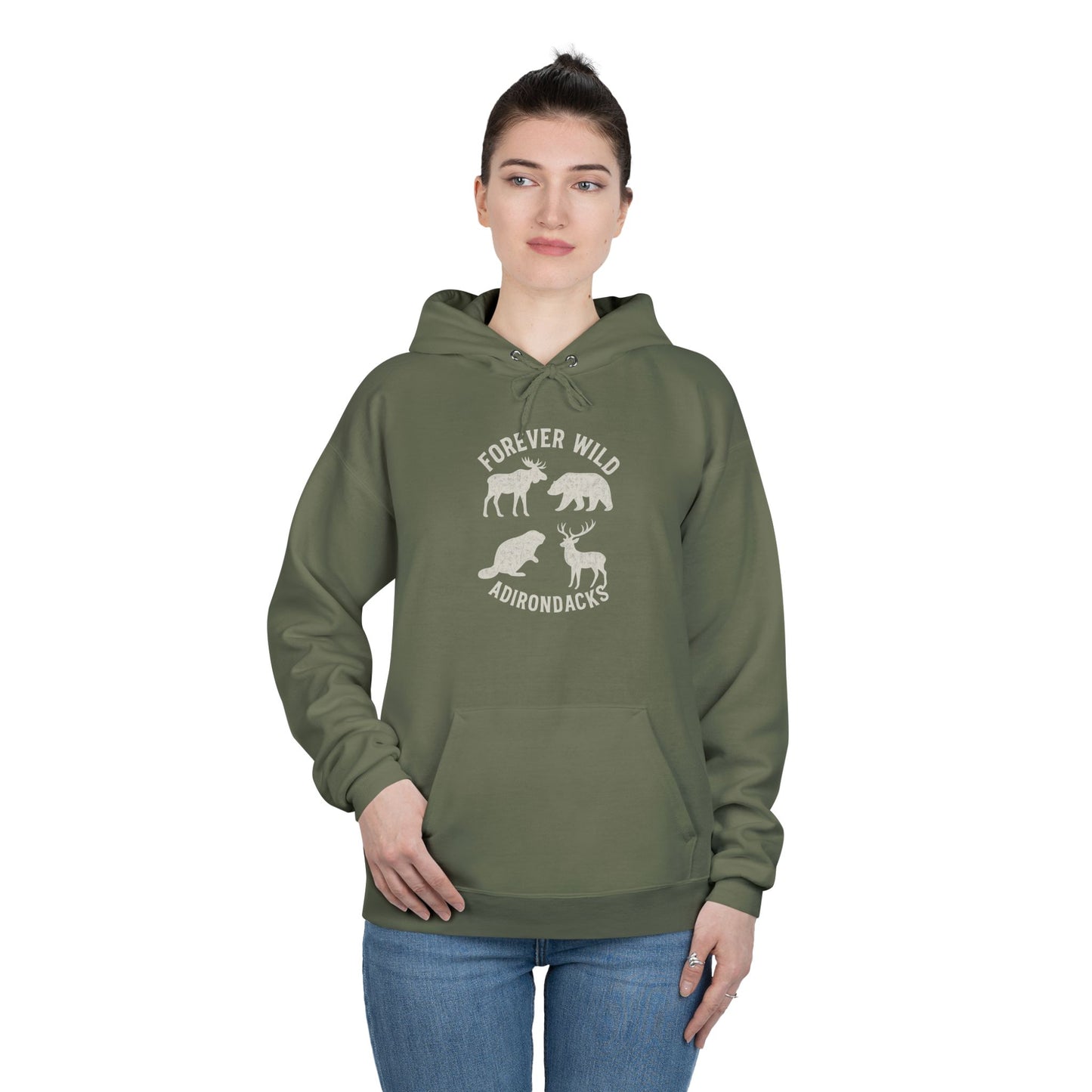 Cozy Adirondack Hoodie - "Forever Wild"