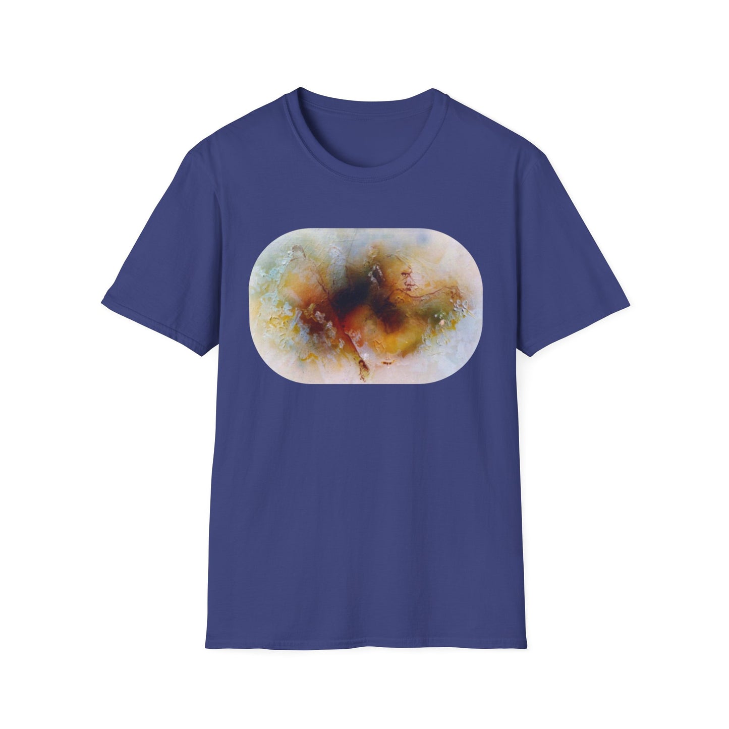 Vibrant Abstract 1960s Painting Print Tee - "Fall of Olympus"