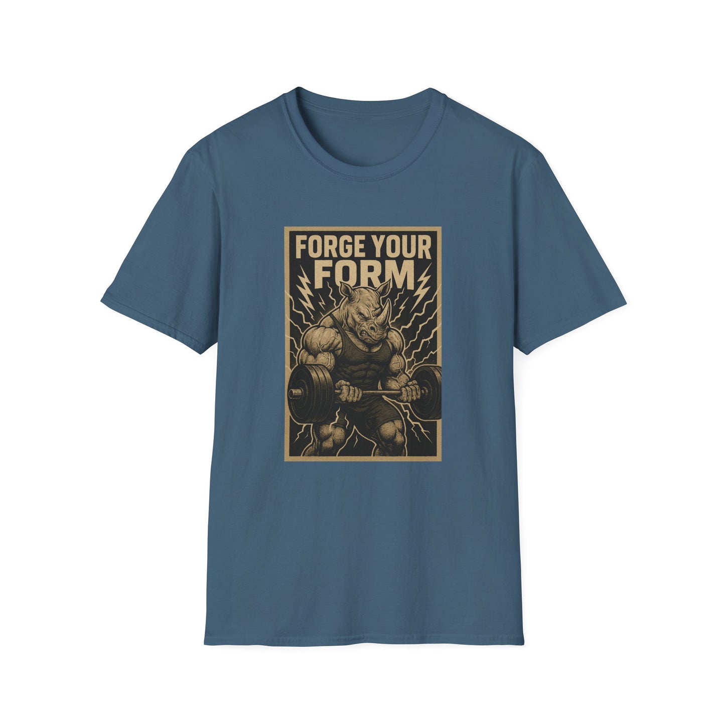 Grit Forge Athletics - "Forge Your Form" Weight Lifting Tee