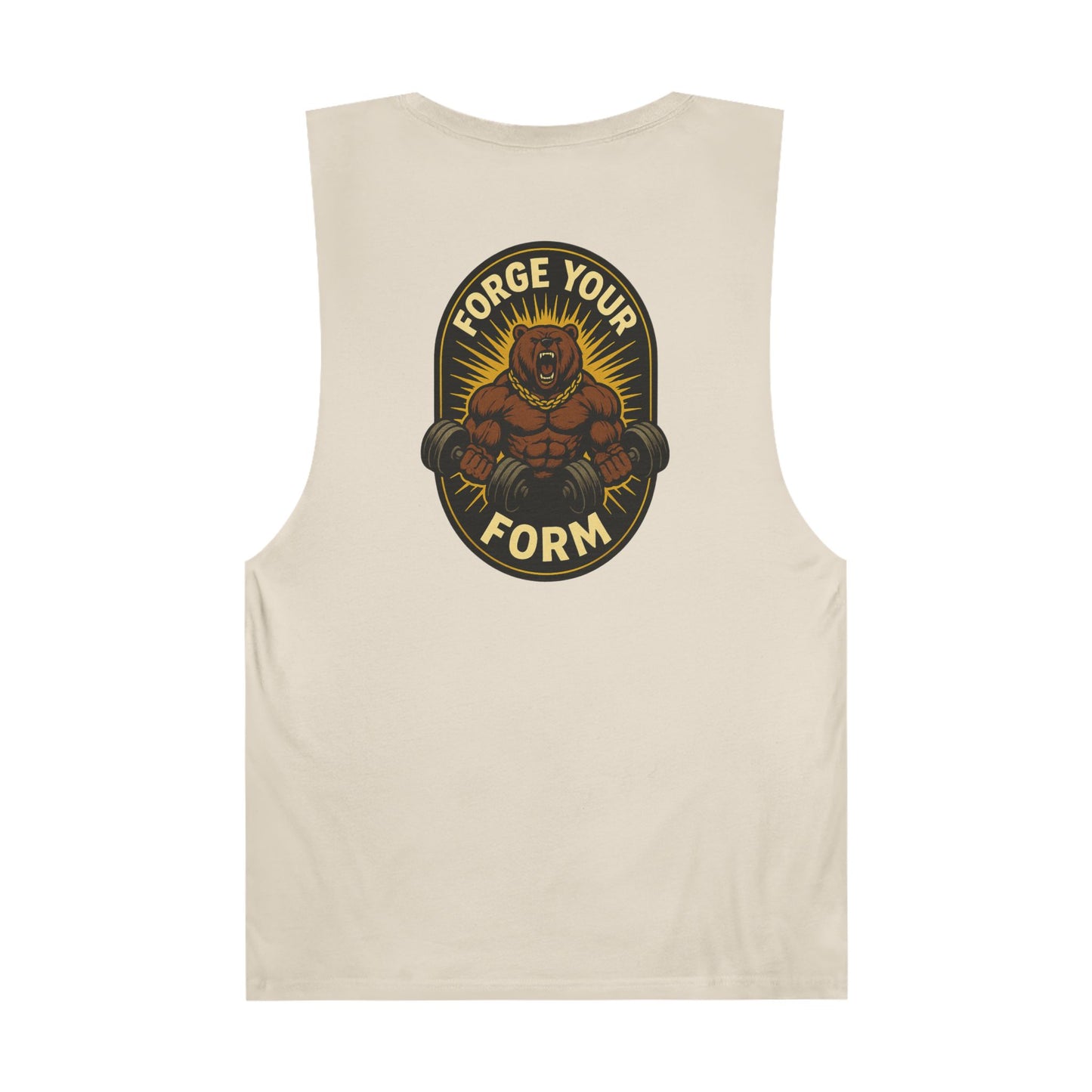 Grit Forge Athletics- "Forge Your Form" Motivational Gym Tank Top