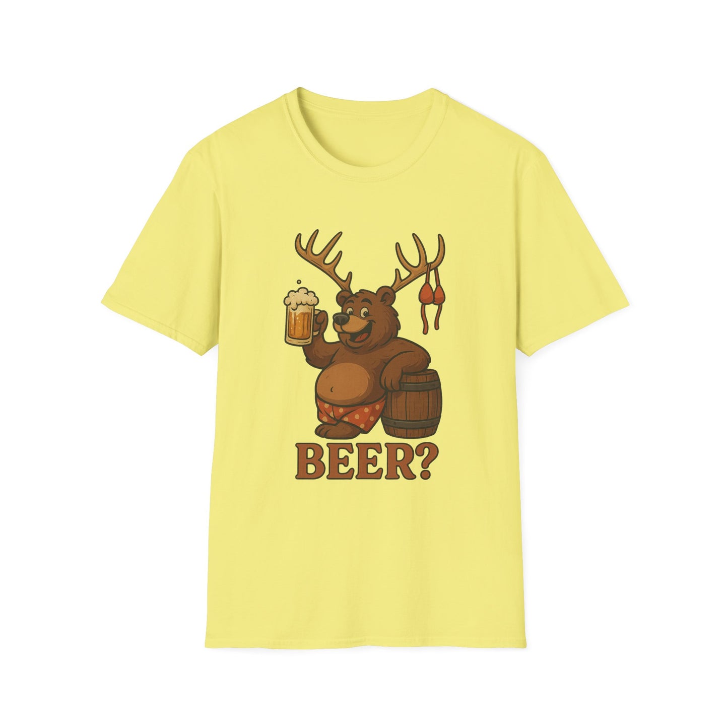 Bear? Deer? Beer? Funny Beer Casual Tee-Shirt