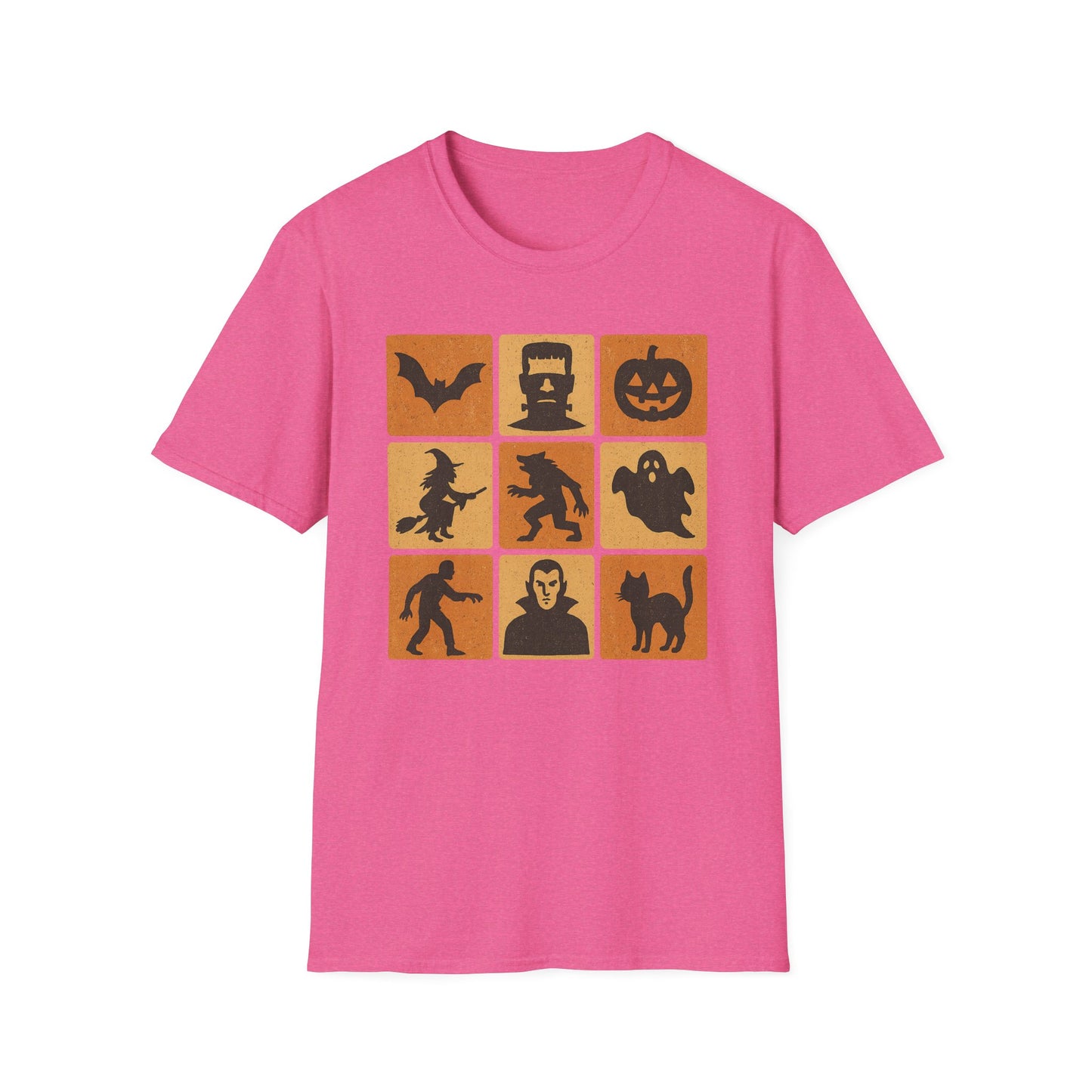 Halloween-Themed Monster Graphic Tee Shirt