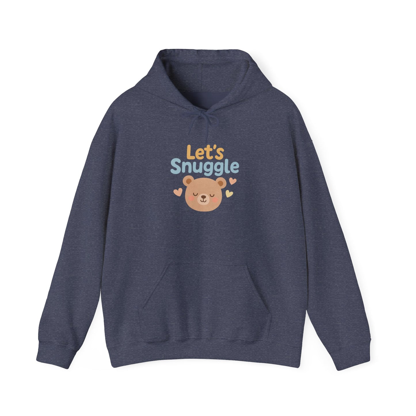 "Let's Snuggle" Hooded Bear Cozy Sweatshirt