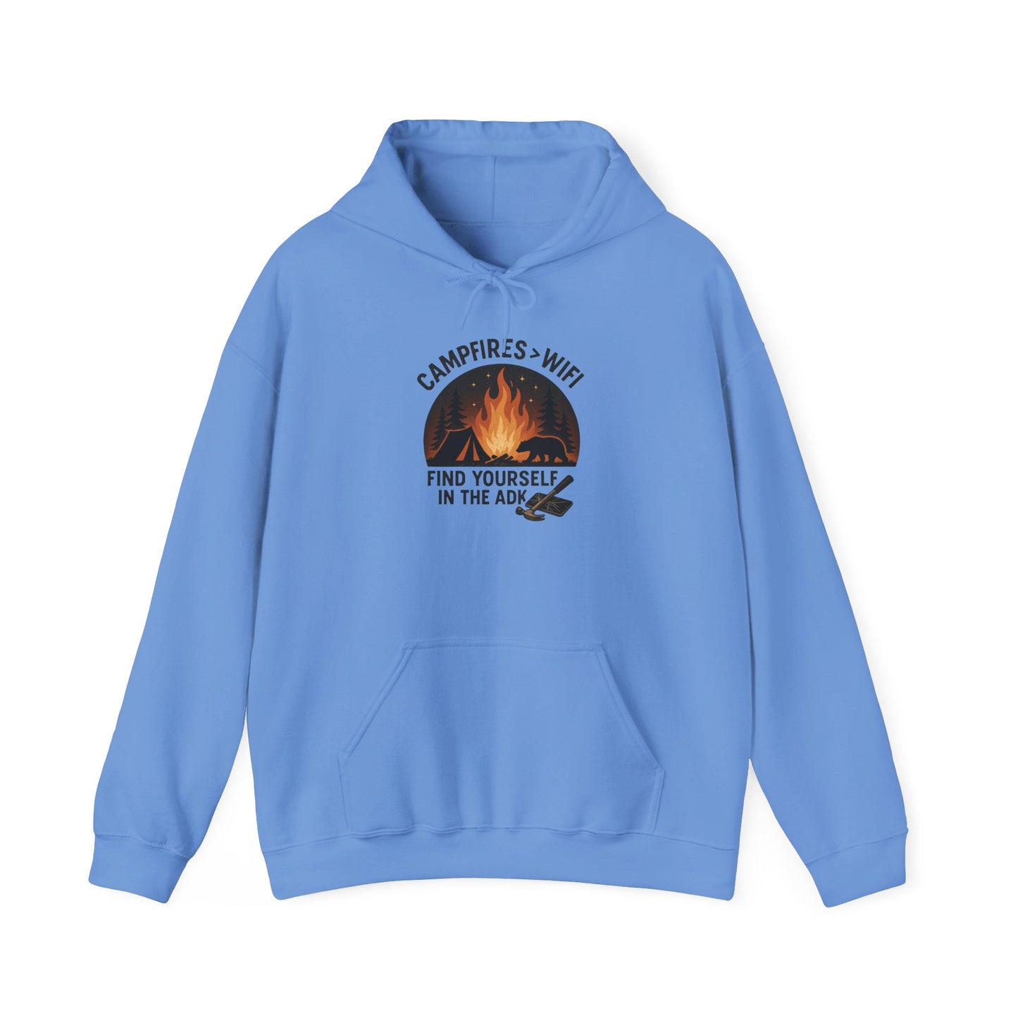 Campfire Vibes Hoodie Graphic Heavy Blend Sweatshirt