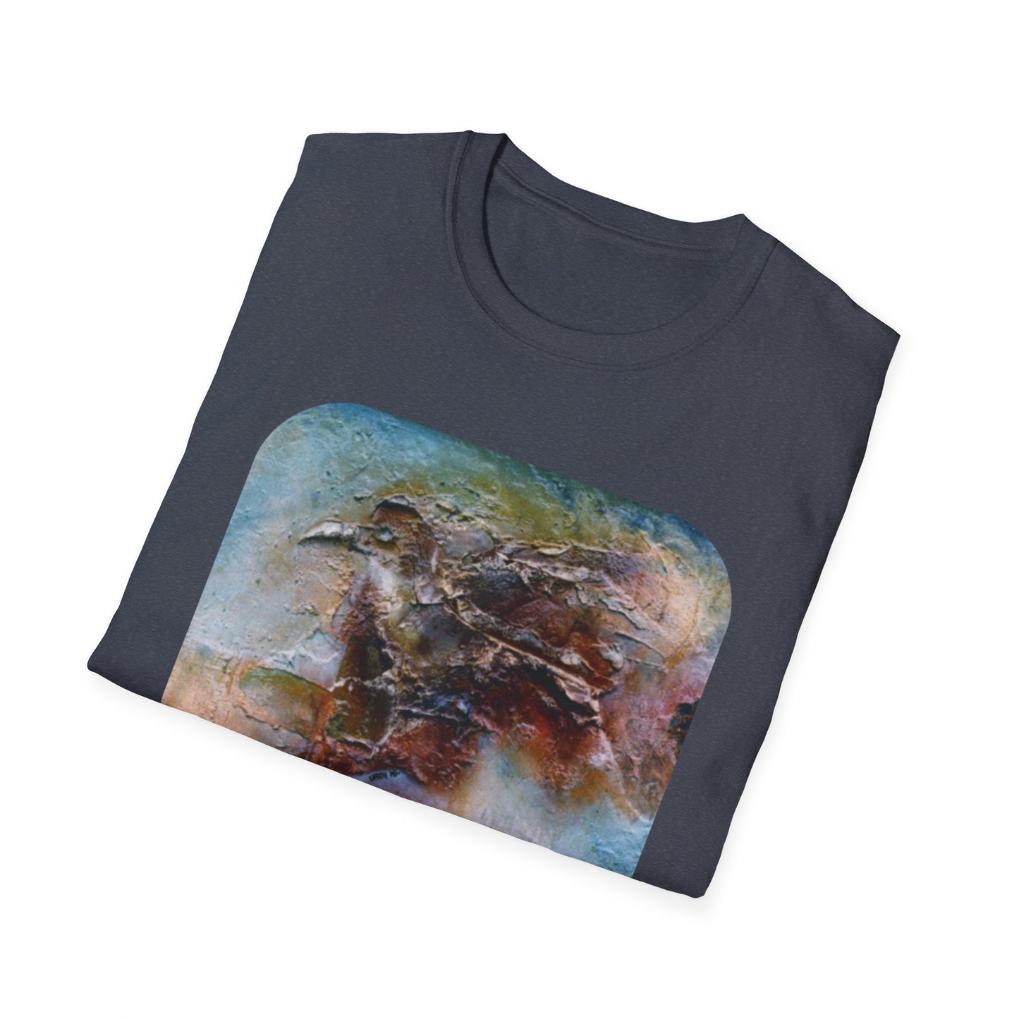 Nature-Inspired Authentic 1960s Painting Print Tee - "Dark Omen"