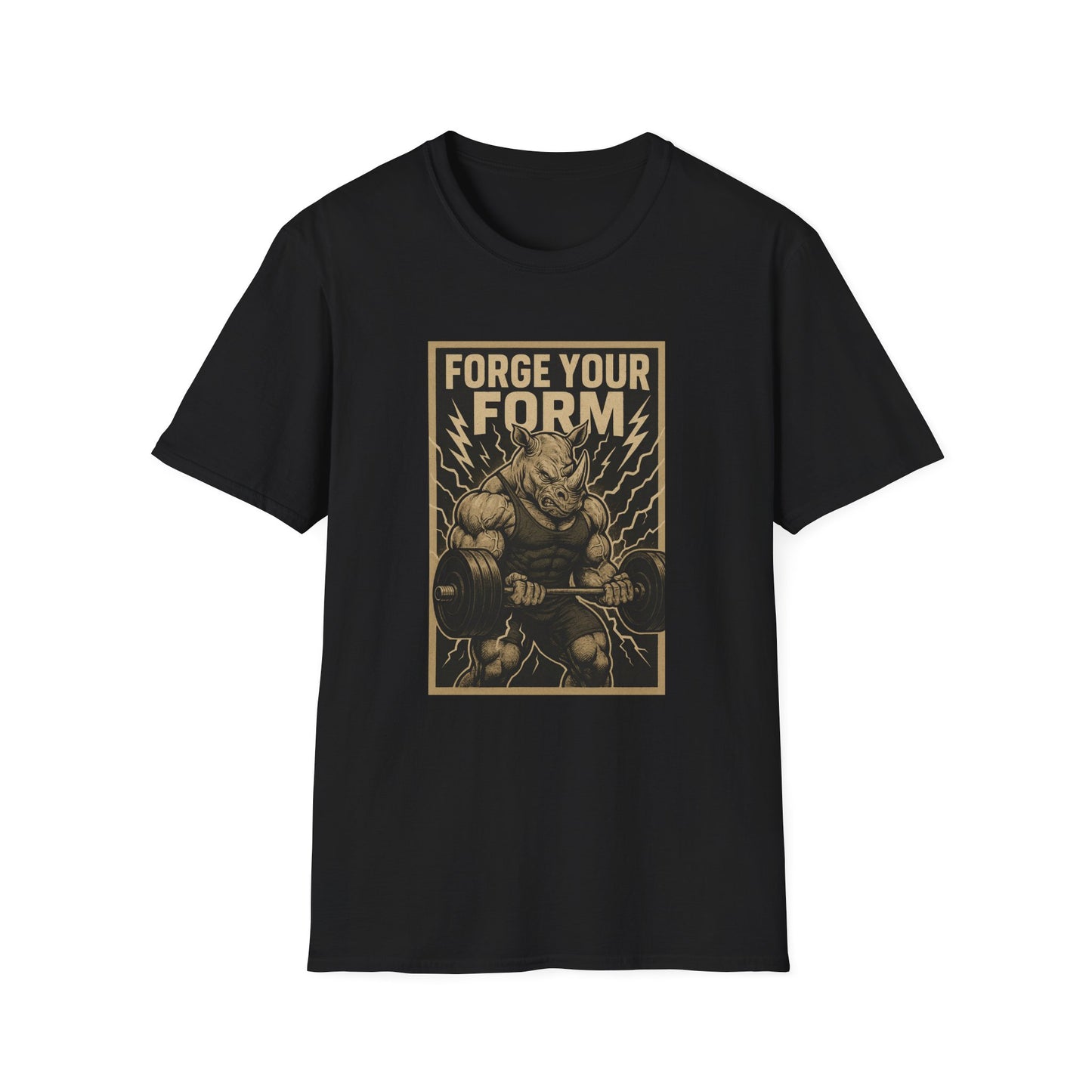 Grit Forge Athletics - "Forge Your Form" Weight Lifting Tee