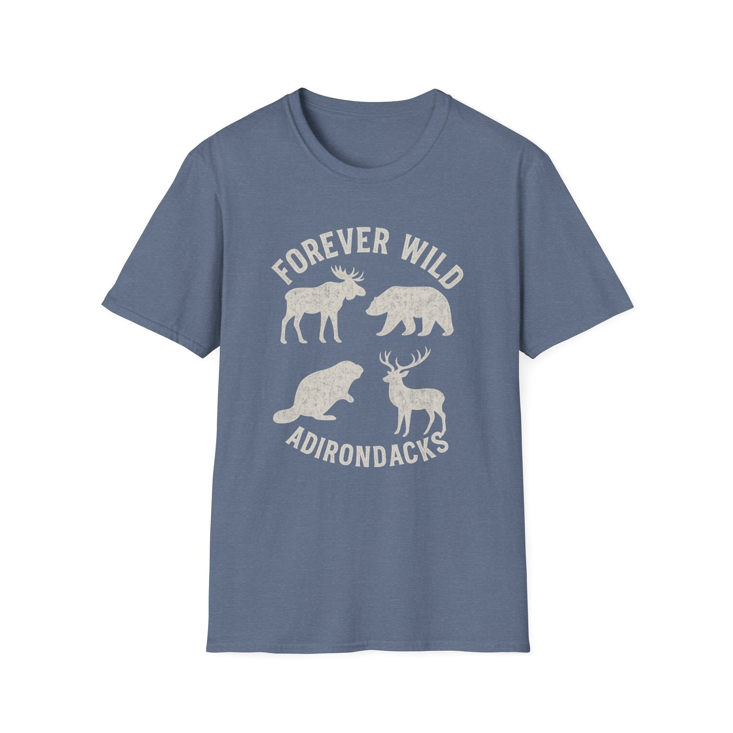 Adirondack Wildlife Softstyle Tee-Shirt - "Forever Wild"