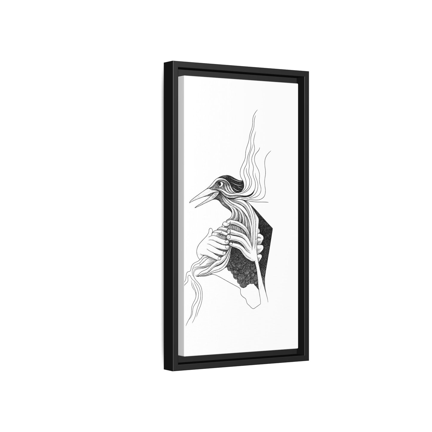 Original 1960s-Era Pen and Ink Print - "Loki's Featherbed"