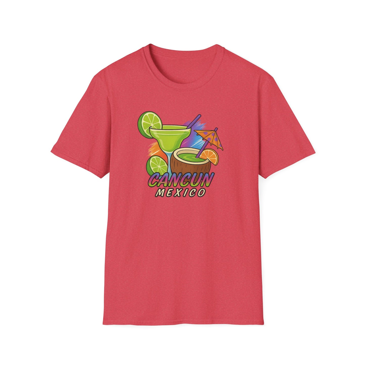 Cancun Beach Time, Cocktails, and Fun Tee-Shirt for Him or Her