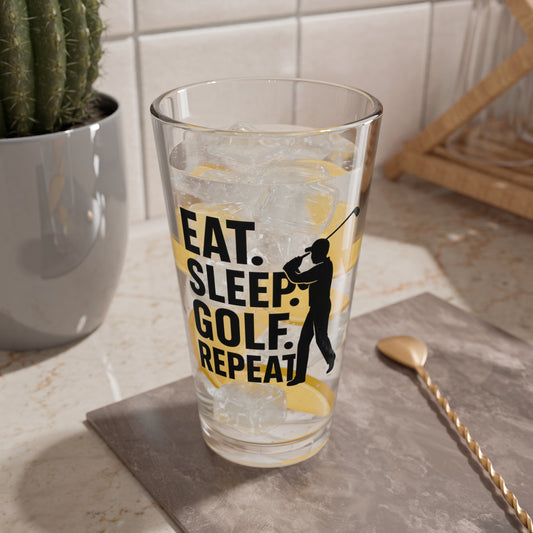 Golf Lover's Mixing Glass | 16oz Drinkware | Perfect for Gifts, Golfing Events, Home Bars, and Celebrations
