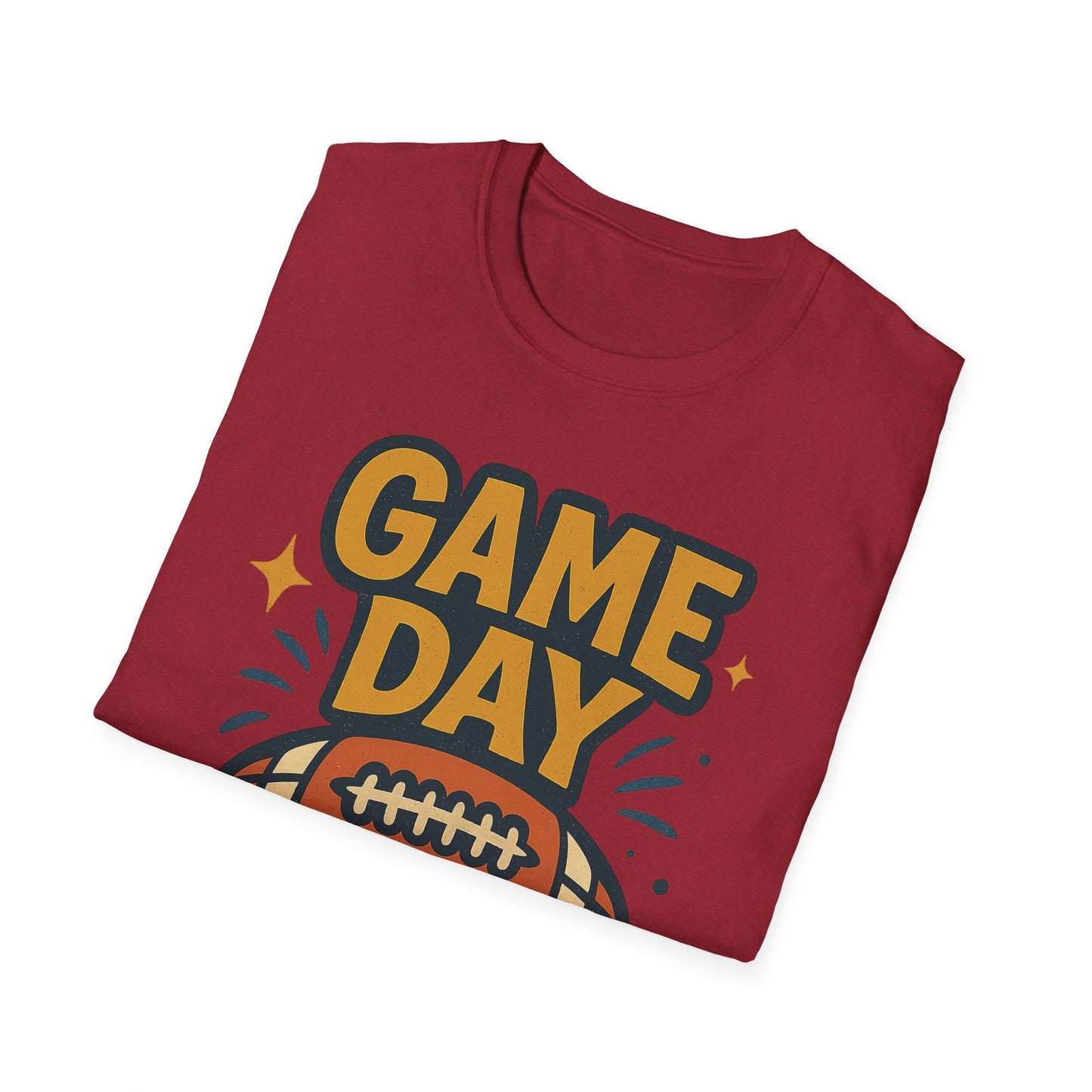 Football Game Day Softstyle T-Shirt for Him or Her