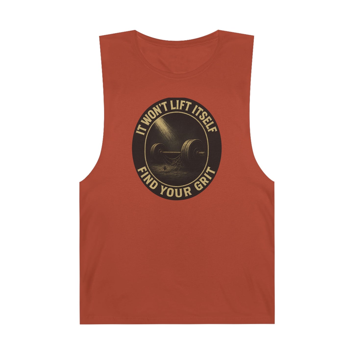 Grit Forge Athletics - "It Won't Lift Itself" Motivational Tank Top