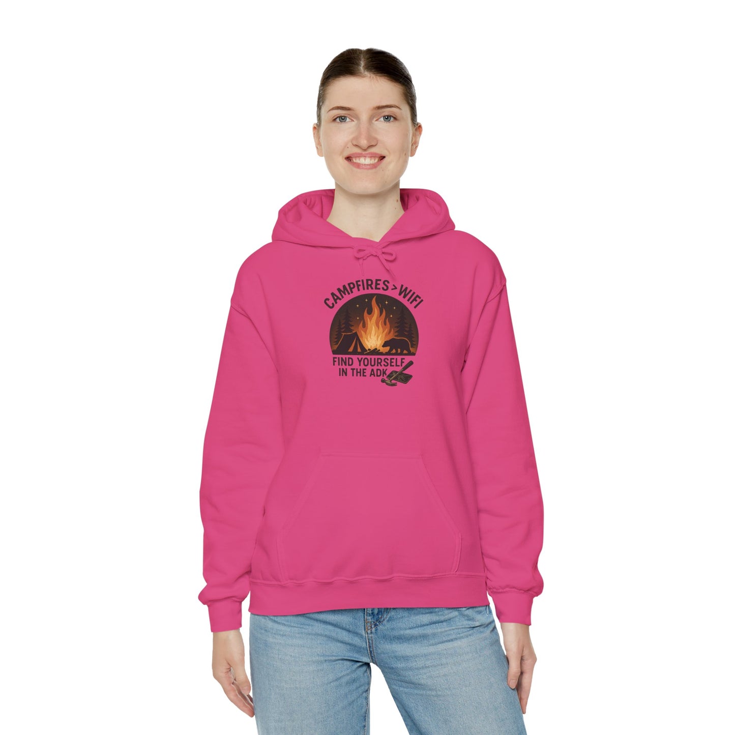 Campfire Vibes Hoodie Graphic Heavy Blend Sweatshirt