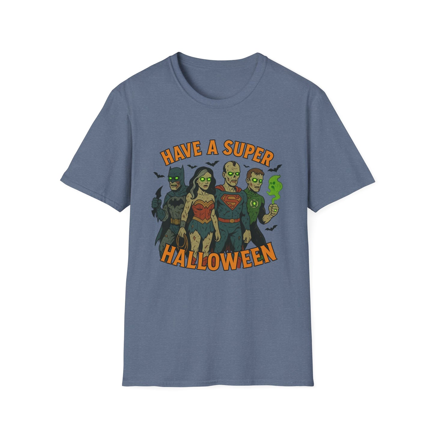 Halloween Superhero Graphic Zombie Tee-Shirt