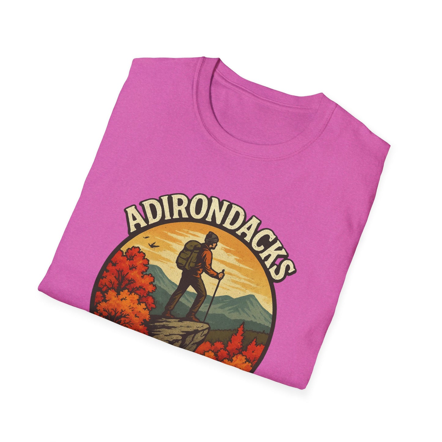 Adirondack Adventure Softstyle Hiking Tee - "Eagle Eyed & Mountain High"