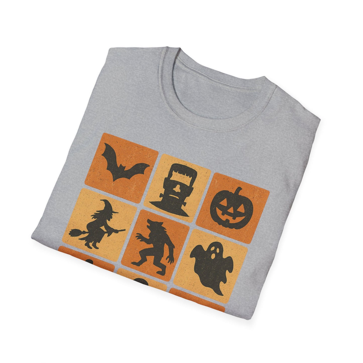 Halloween-Themed Monster Graphic Tee Shirt