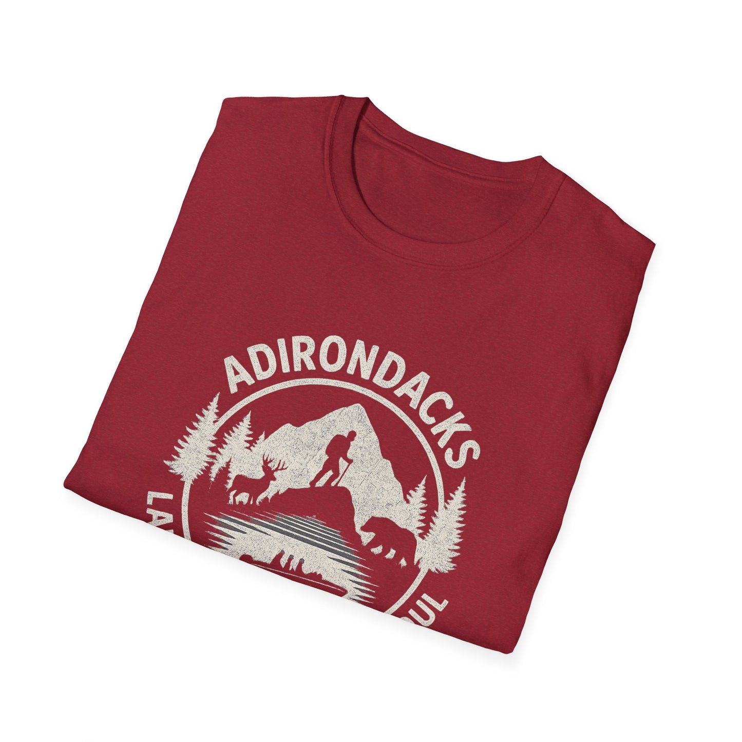 Adirondacks Lake Life Softstyle Tee-Shirt - "Lake Life, Mountain Soul"