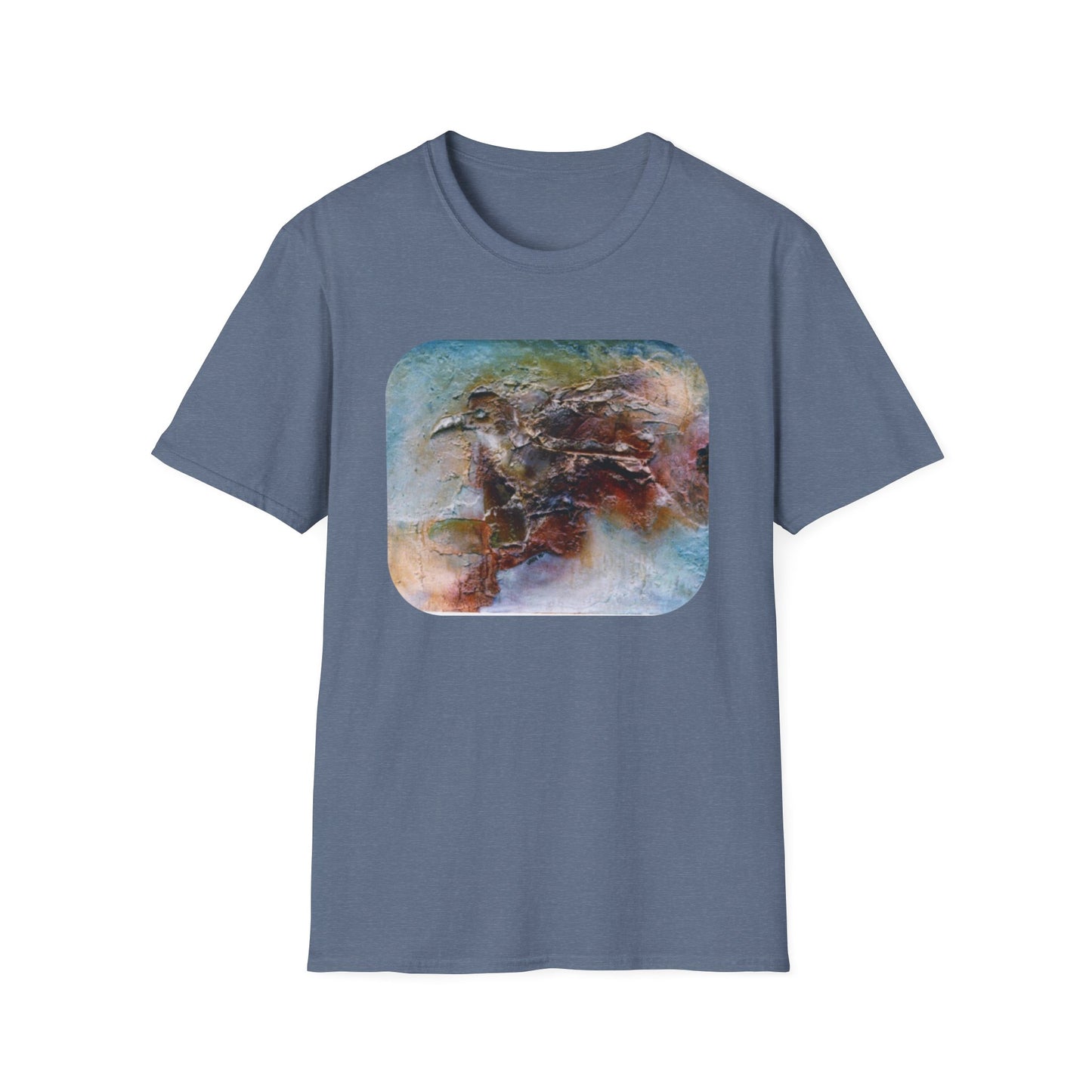 Nature-Inspired Authentic 1960s Painting Print Tee - "Dark Omen"