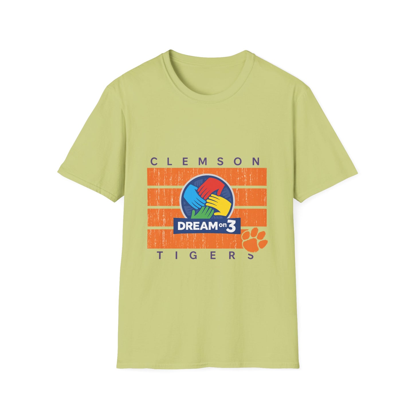 Clemson Tigers Dream on 3 Unisex Softstyle T-Shirt, Casual Tee, College Apparel, Graduation Gift, School Spirit Wear