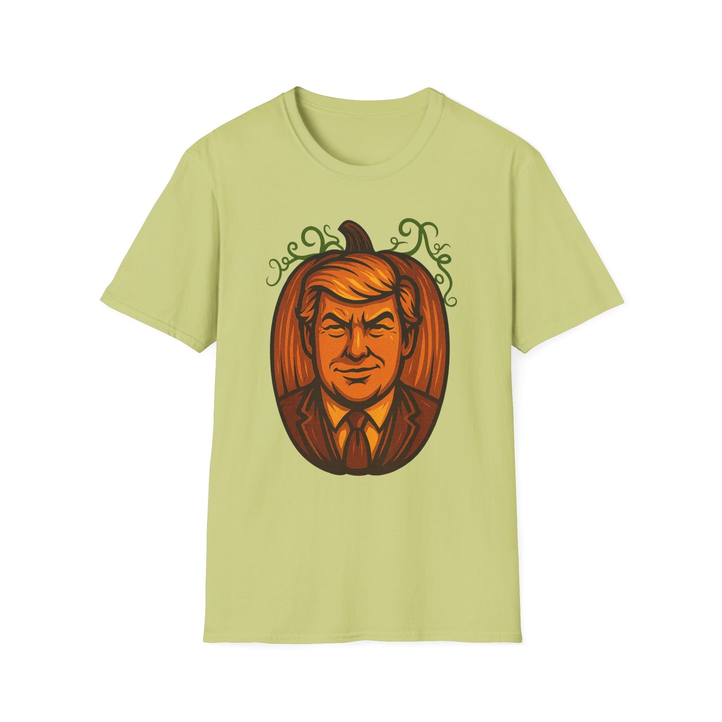 President Pumpkin Head Halloween Graphic Tee-Shirt