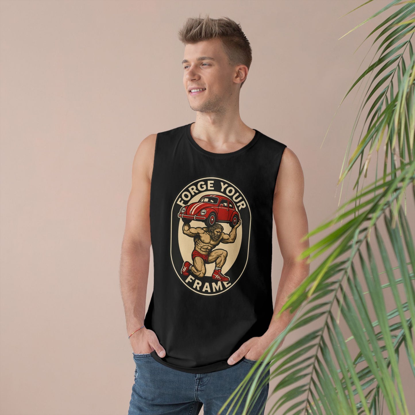 Grit Forge Athletics - "Forge Your Frame" Graphic Weightlifting Tank Top