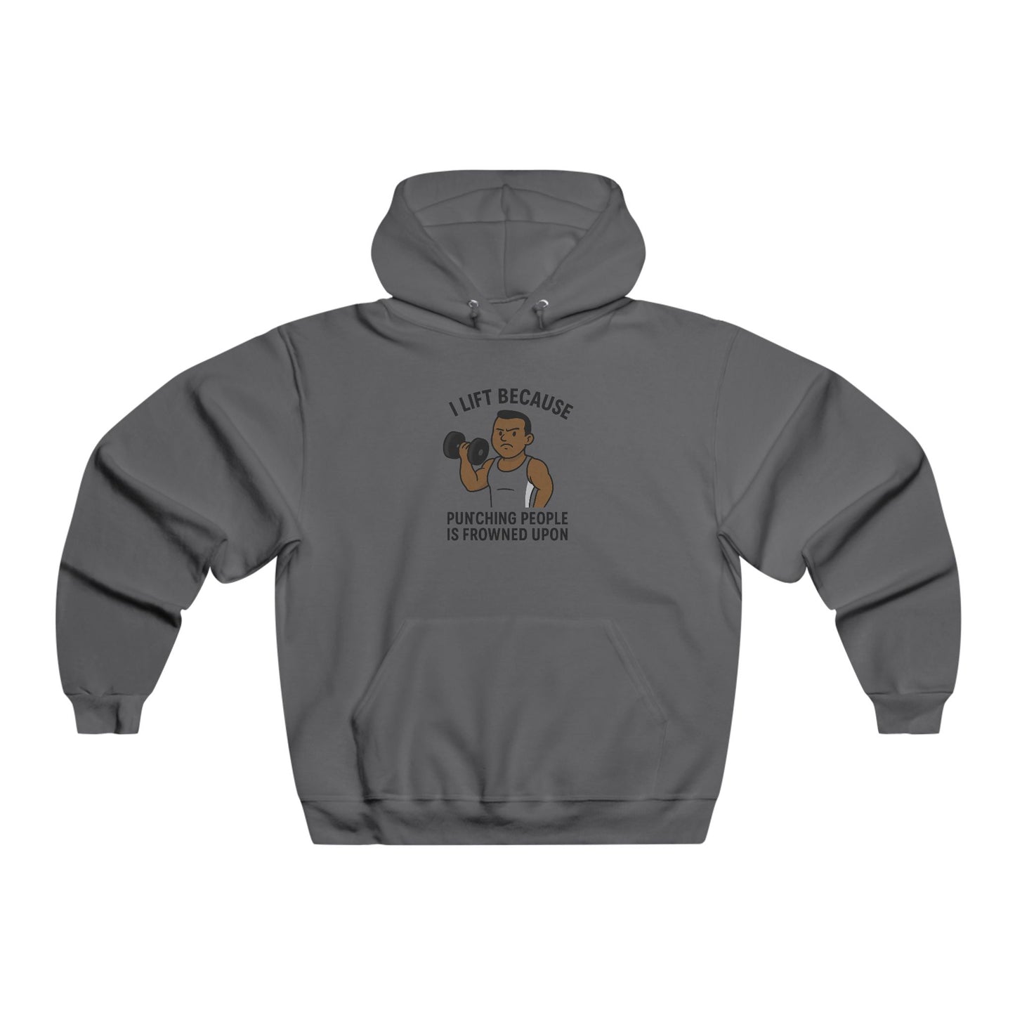 Grit Forge Athletics - "I Lift Because Pinching People is Frowned Upon" Men's Hoodie
