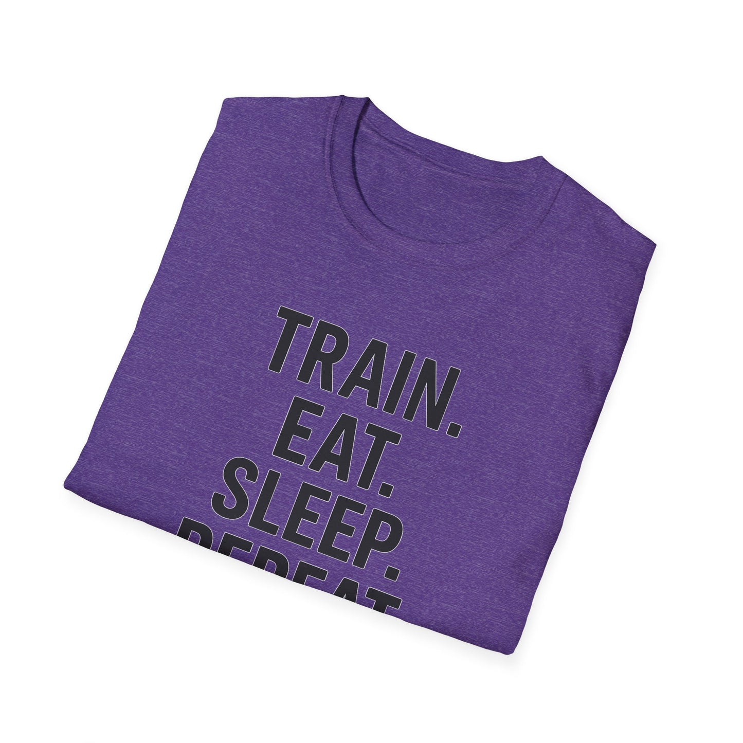 Grit Forge Athletics - Train Eat Sleep Repeat Motivational Fitness Tee-Shirt