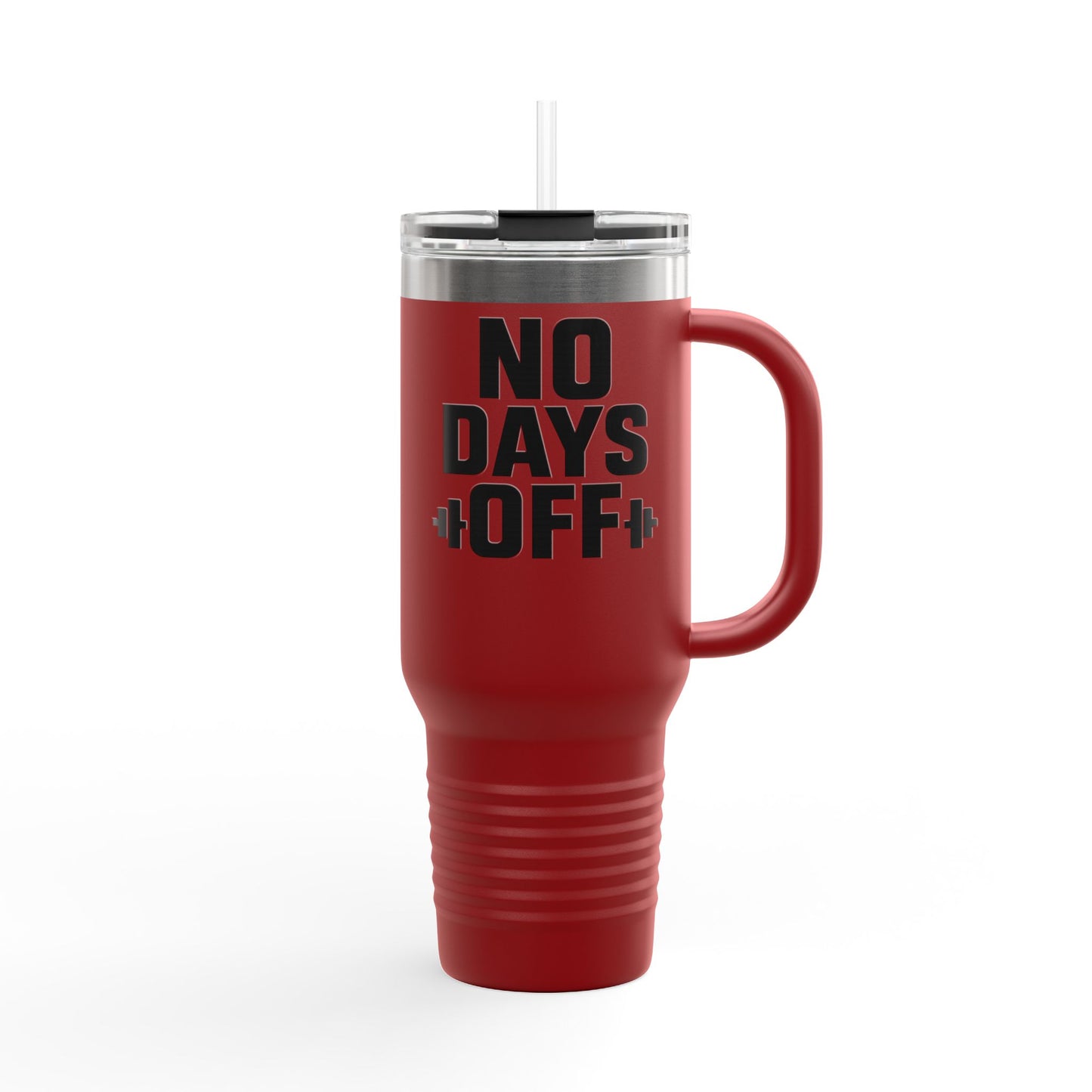 Grit Forge Athletics - No Days Off Insulated Motivational Travel Mug