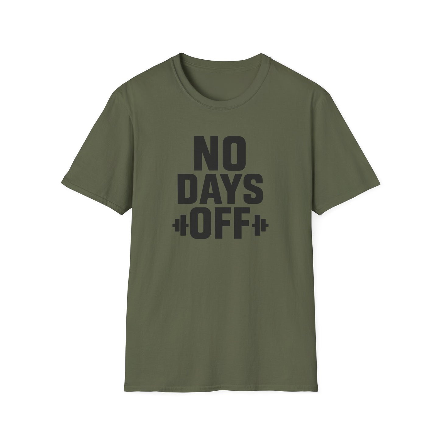 Grit Forge Athletics - "No Days Off" Motivational Fitness T-Shirt