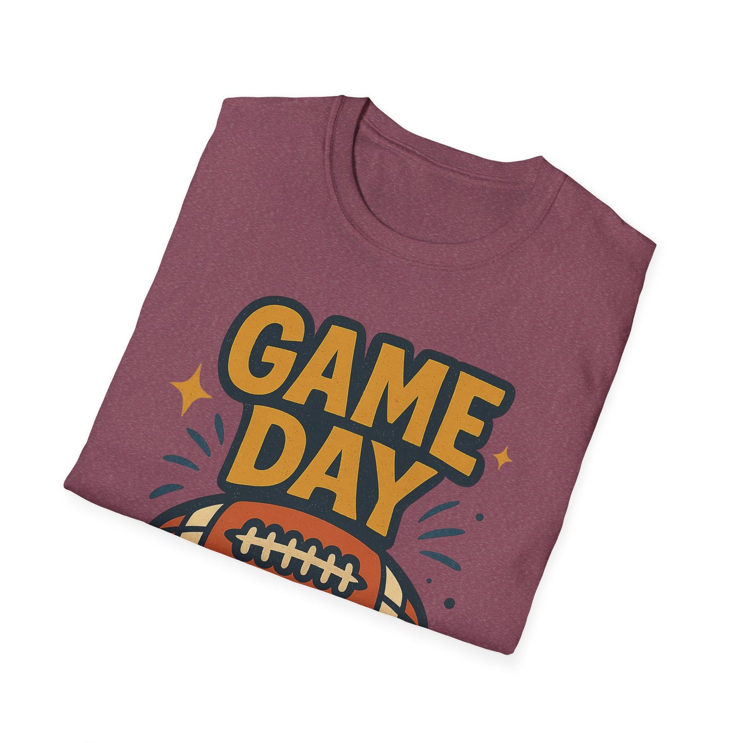 Football Game Day Softstyle T-Shirt for Him or Her