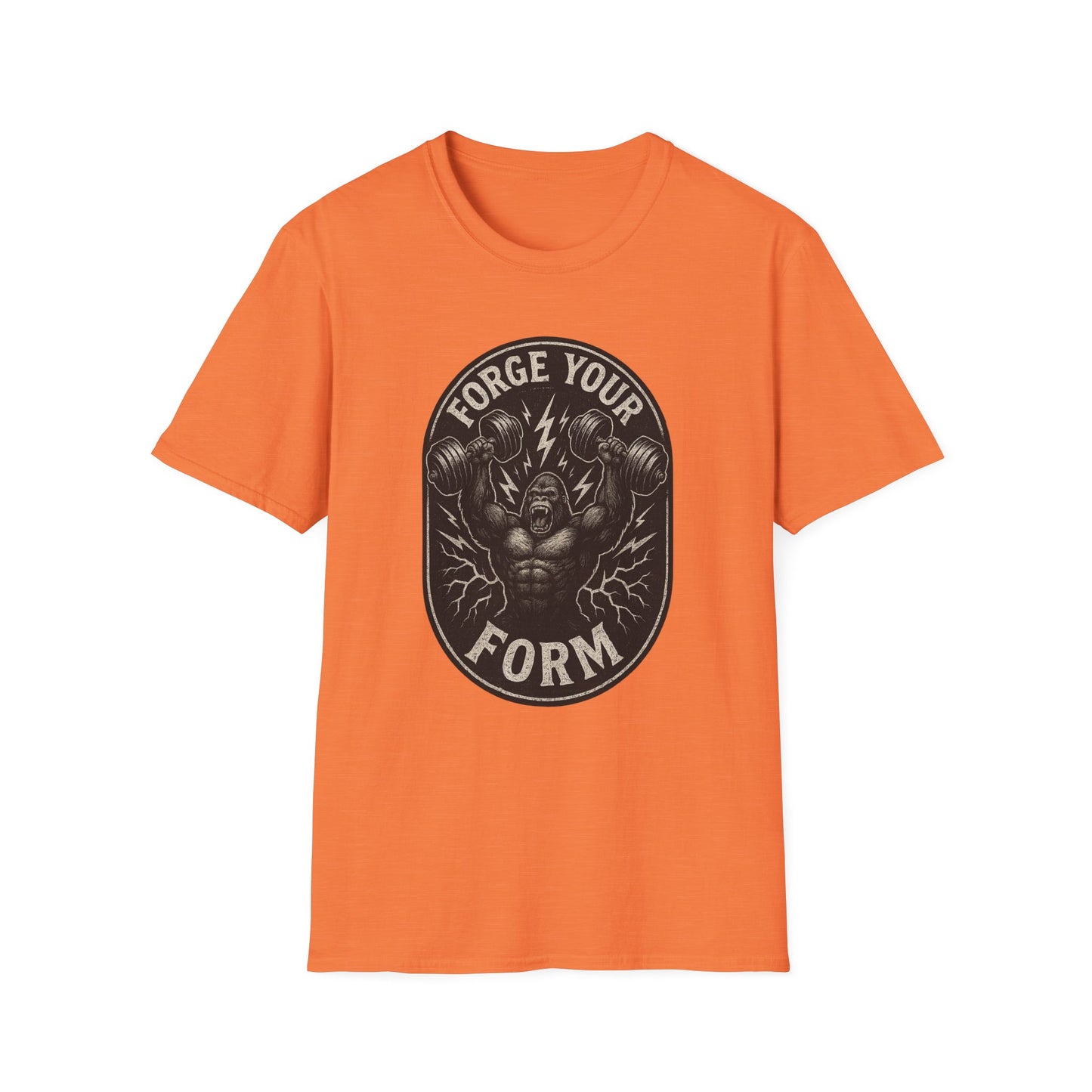 Grit Forge Athletics - "Forge Your Form" Weight Lifting Tee