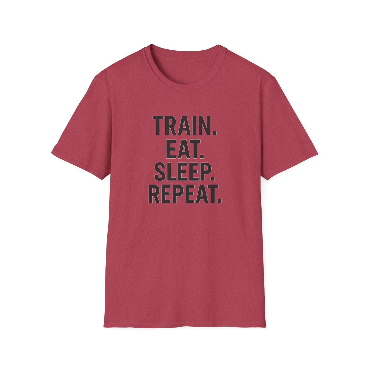 Grit Forge Athletics - Train Eat Sleep Repeat Motivational Fitness Tee-Shirt