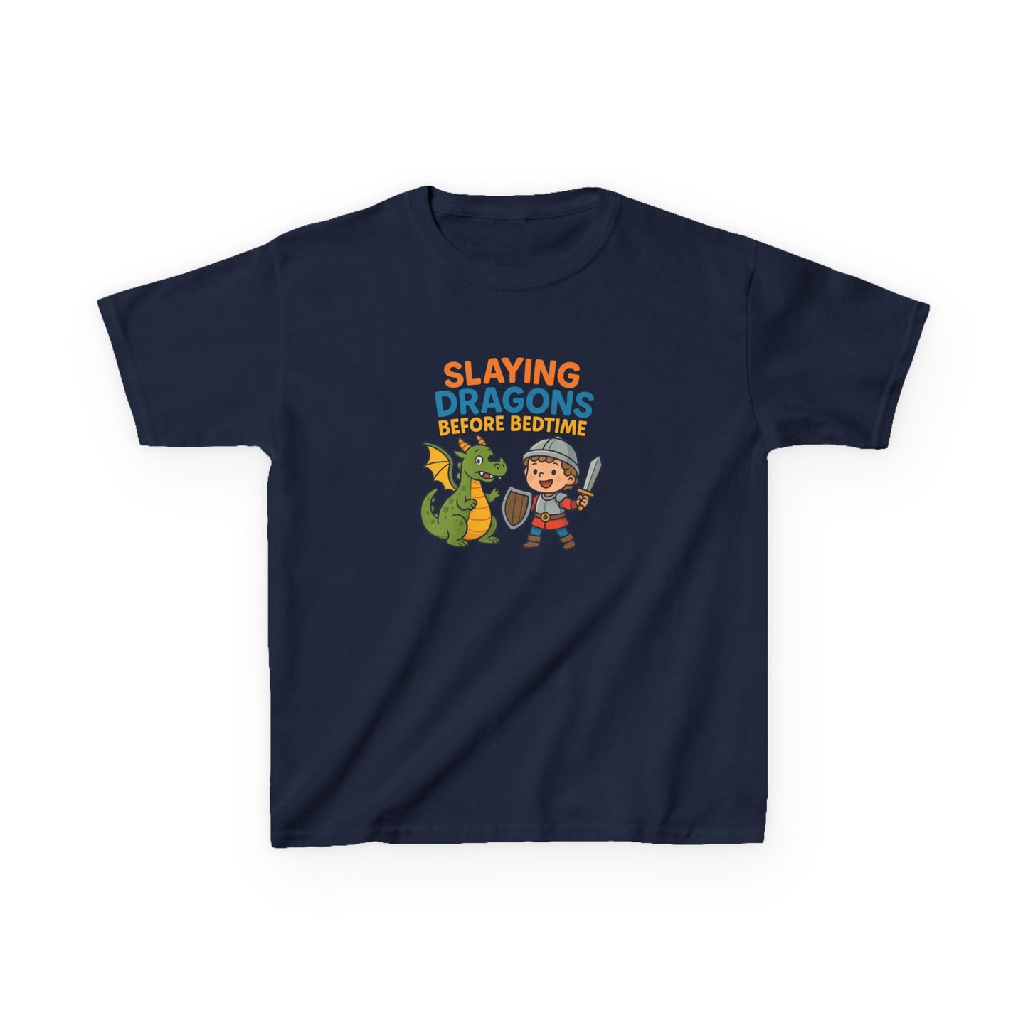 KIDS' "Slaying Dragons Before Bedtime" Fun and Adventurous T-Shirt