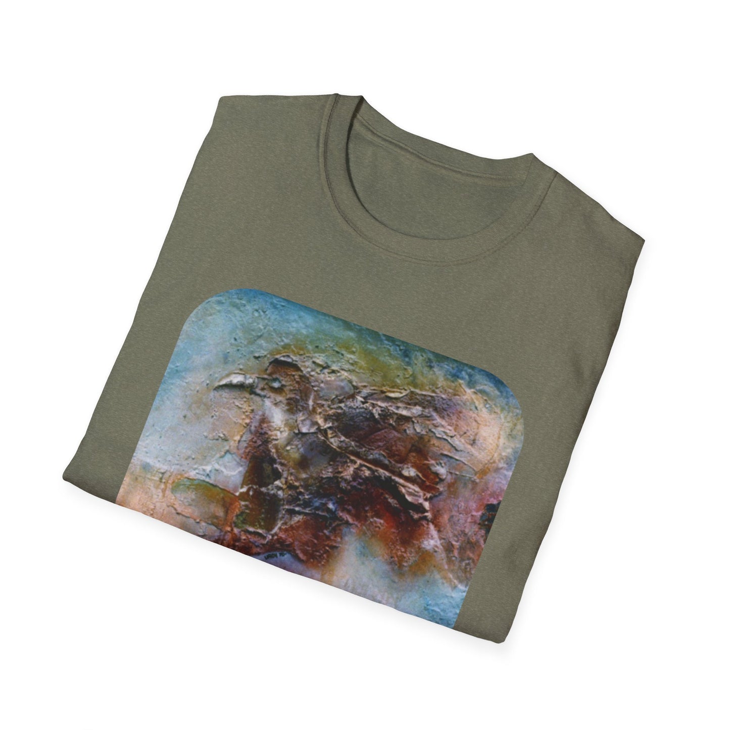 Nature-Inspired Authentic 1960s Painting Print Tee - "Dark Omen"