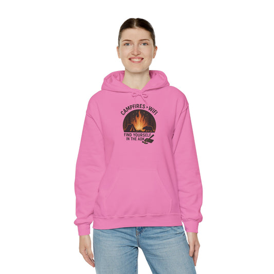 Campfire Vibes Hoodie Graphic Heavy Blend Sweatshirt