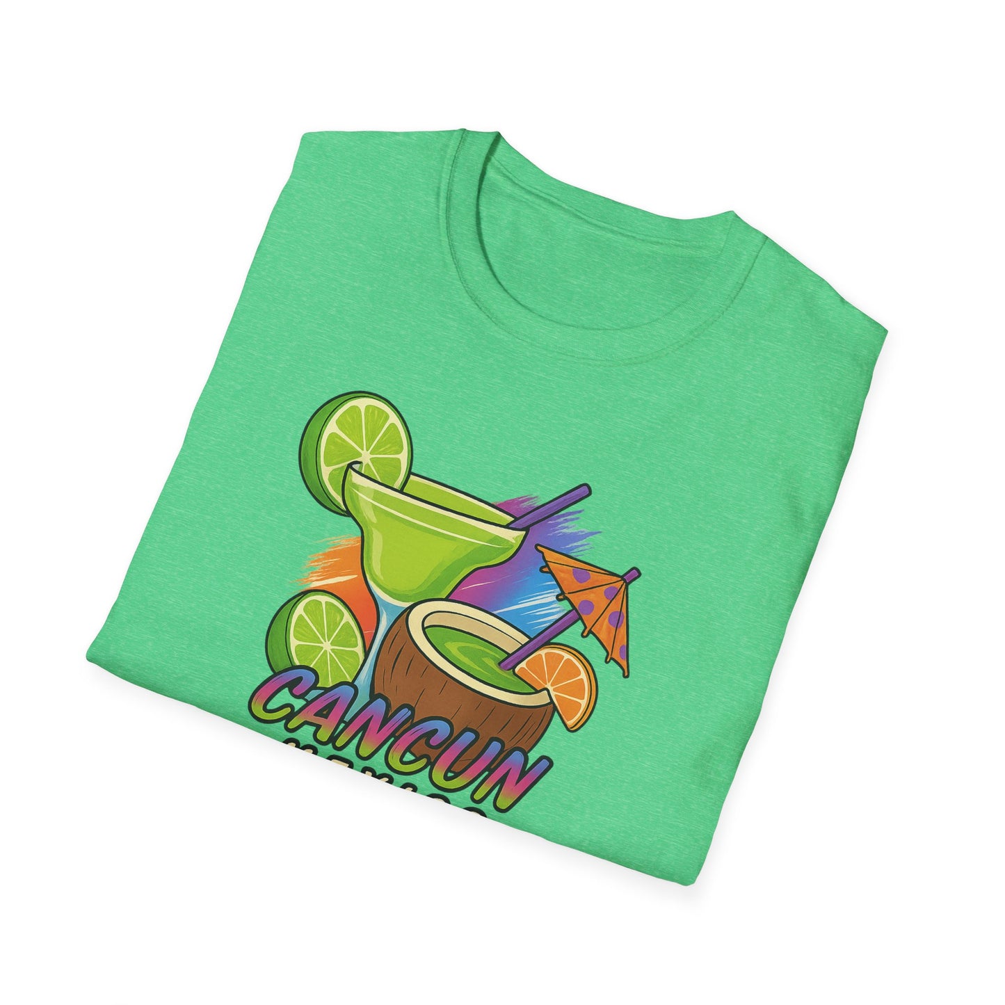 Cancun Beach Time, Cocktails, and Fun Tee-Shirt for Him or Her