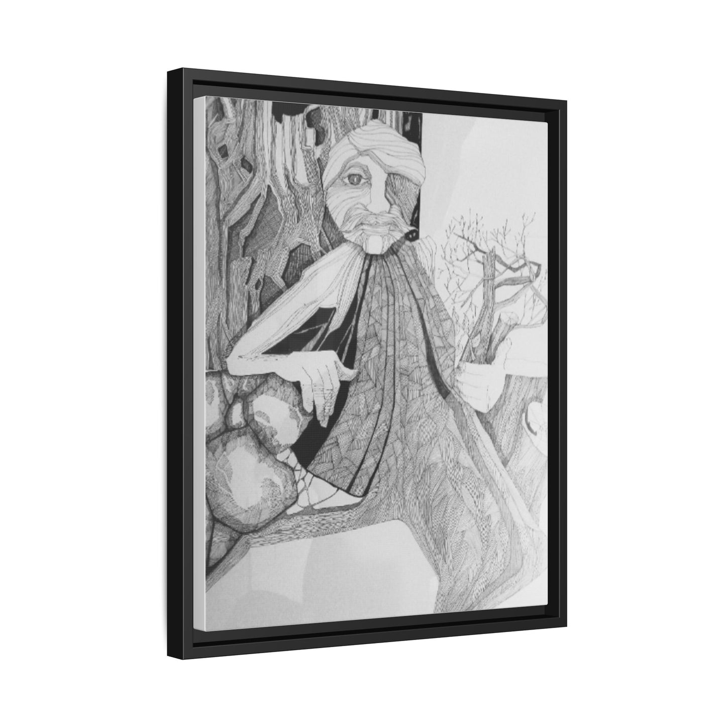 Authentic 1960s Creative Pen and Ink Artwork - "Entmoot"