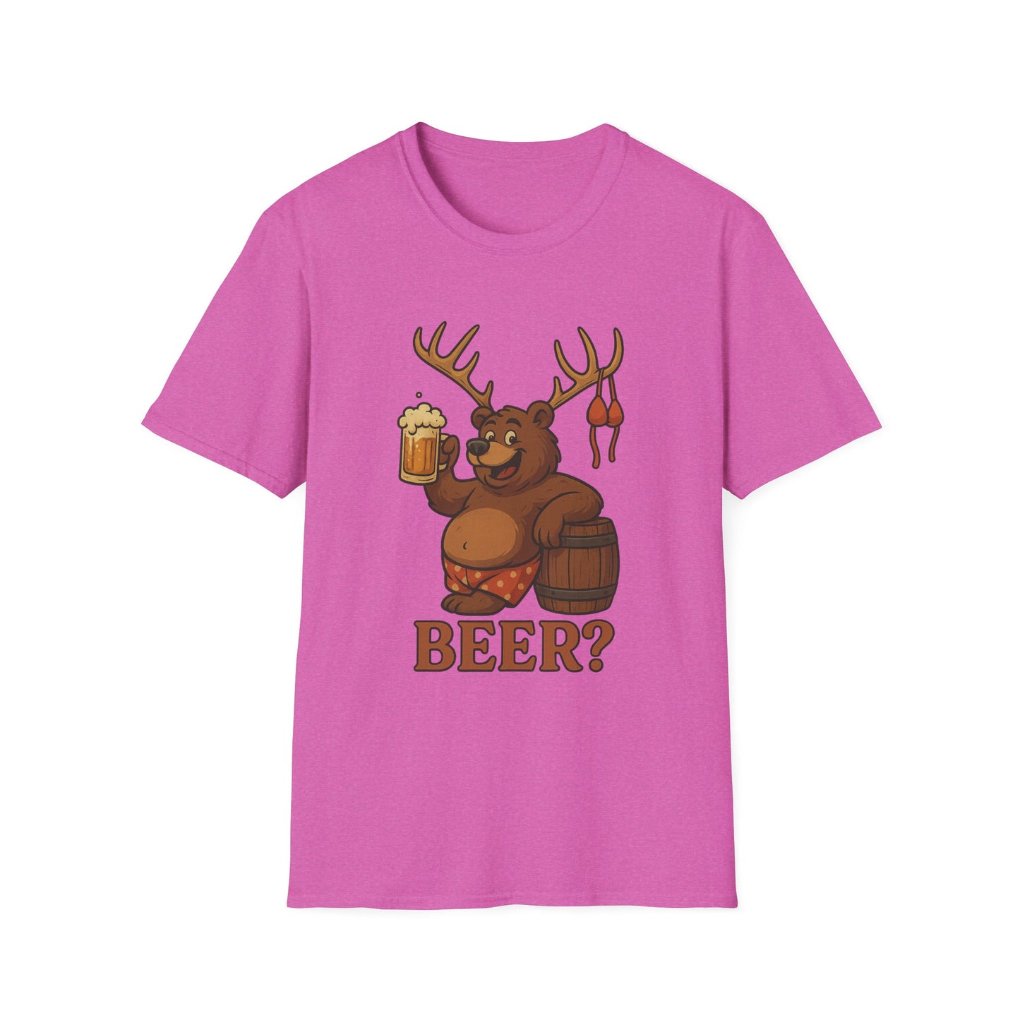 Bear? Deer? Beer? Funny Beer Casual Tee-Shirt