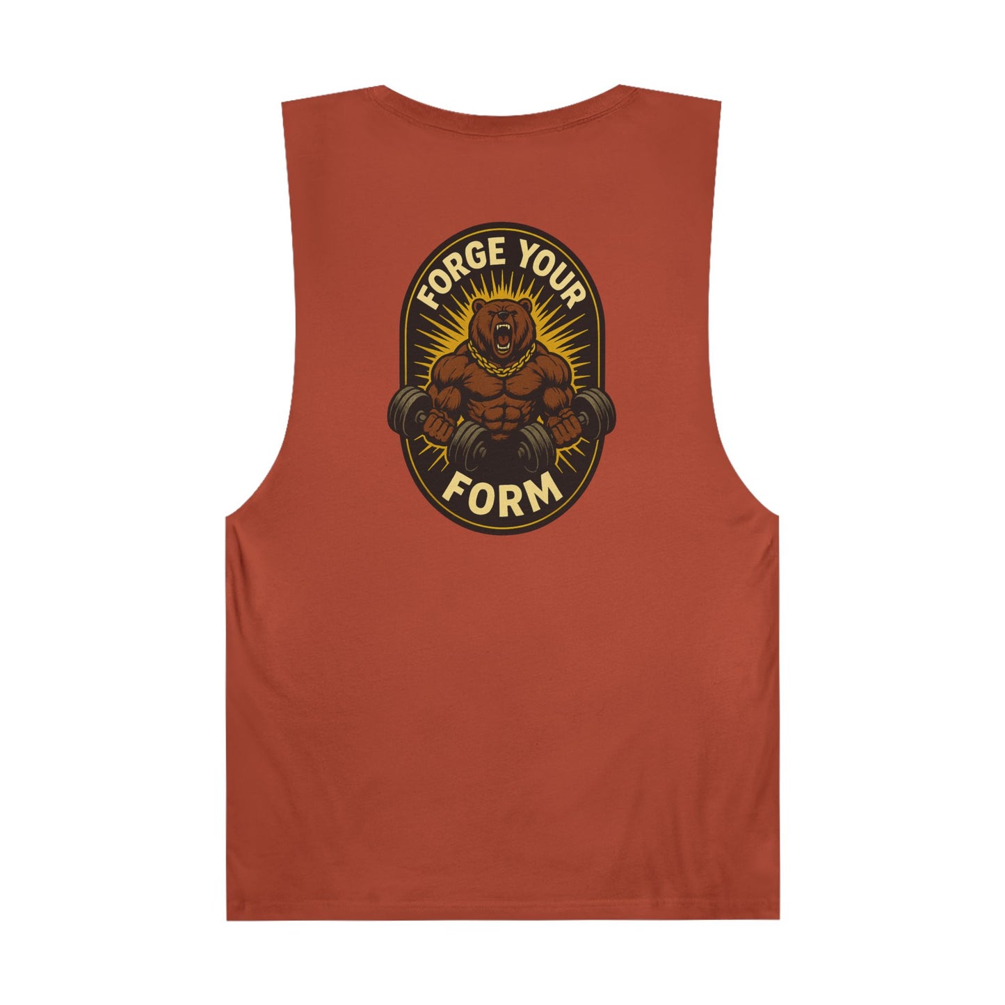 Grit Forge Athletics- "Forge Your Form" Motivational Gym Tank Top