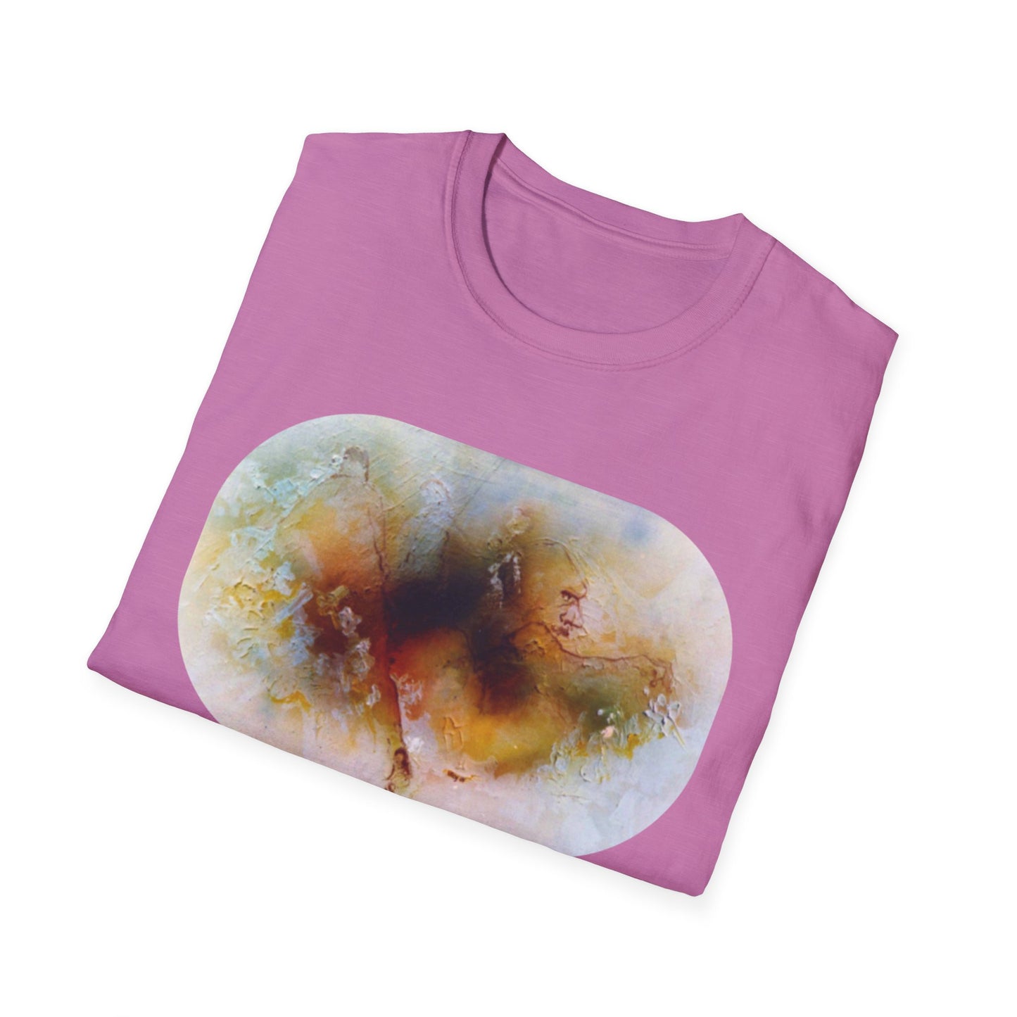 Vibrant Abstract 1960s Painting Print Tee - "Fall of Olympus"