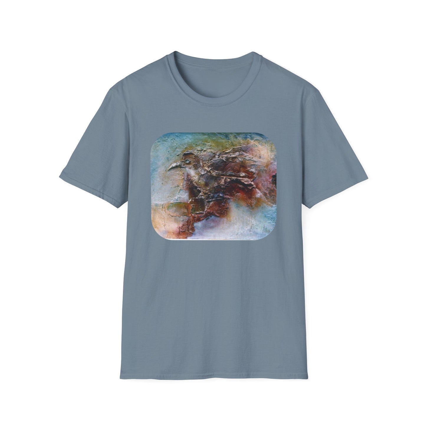 Nature-Inspired Authentic 1960s Painting Print Tee - "Dark Omen"