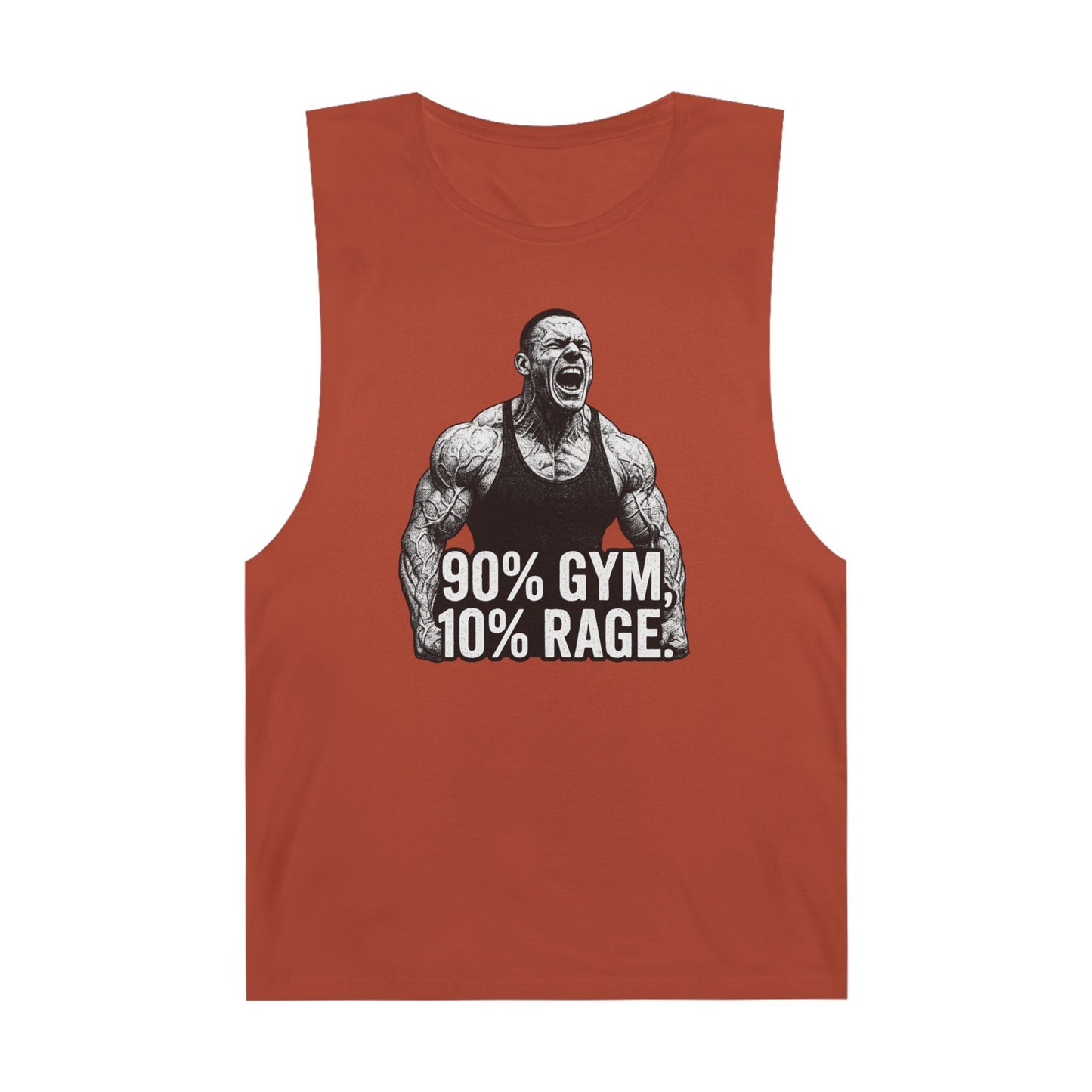 Grit Forge Athletics - "90% Gym, 10% Rage" Men's Bodybuilding Tank Top