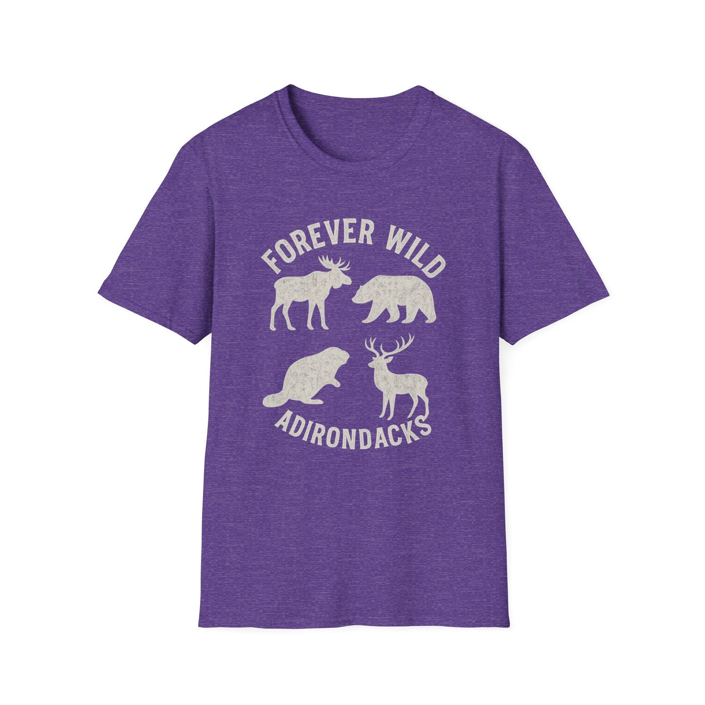 Adirondack Wildlife Softstyle Tee-Shirt - "Forever Wild"