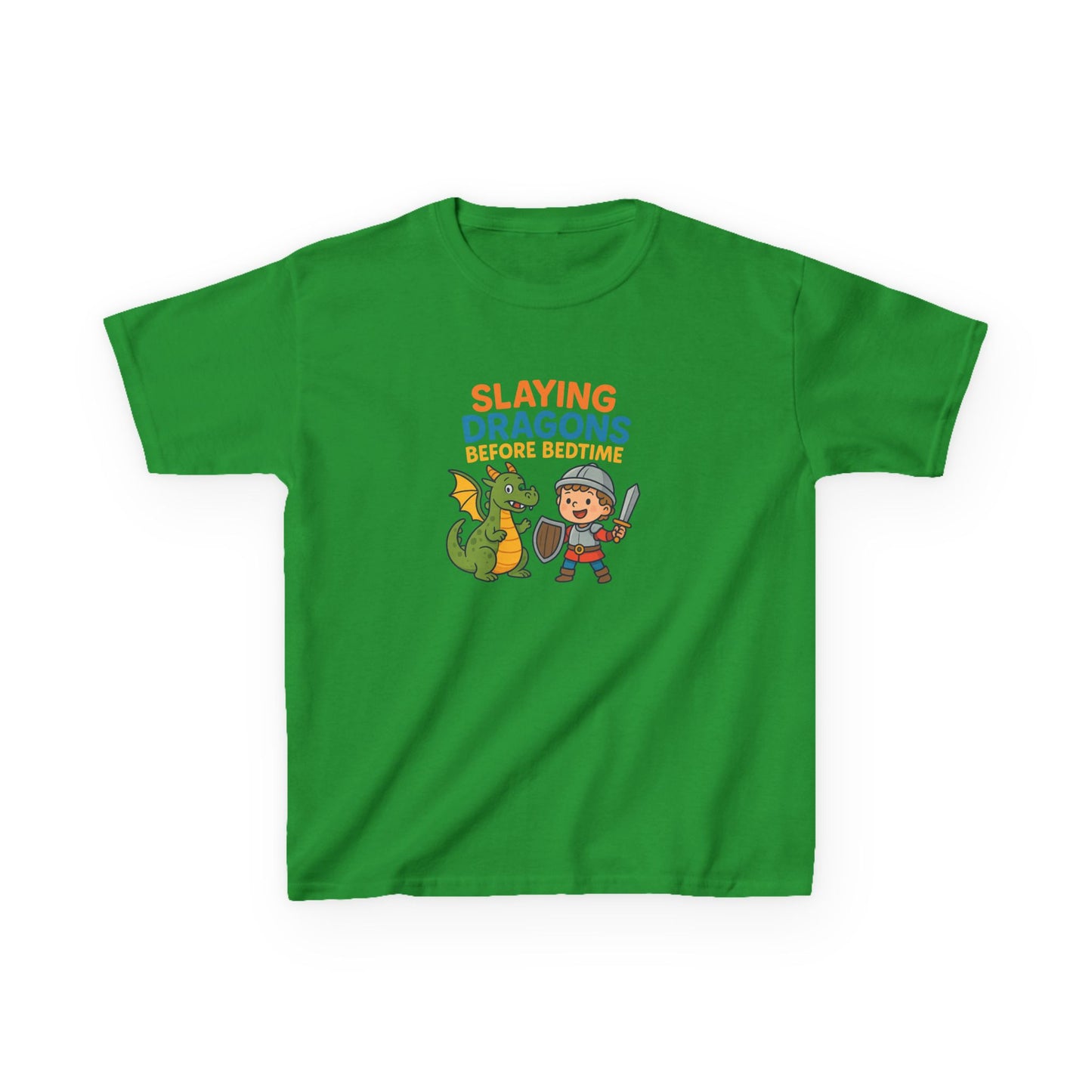 KIDS' "Slaying Dragons Before Bedtime" Fun and Adventurous T-Shirt