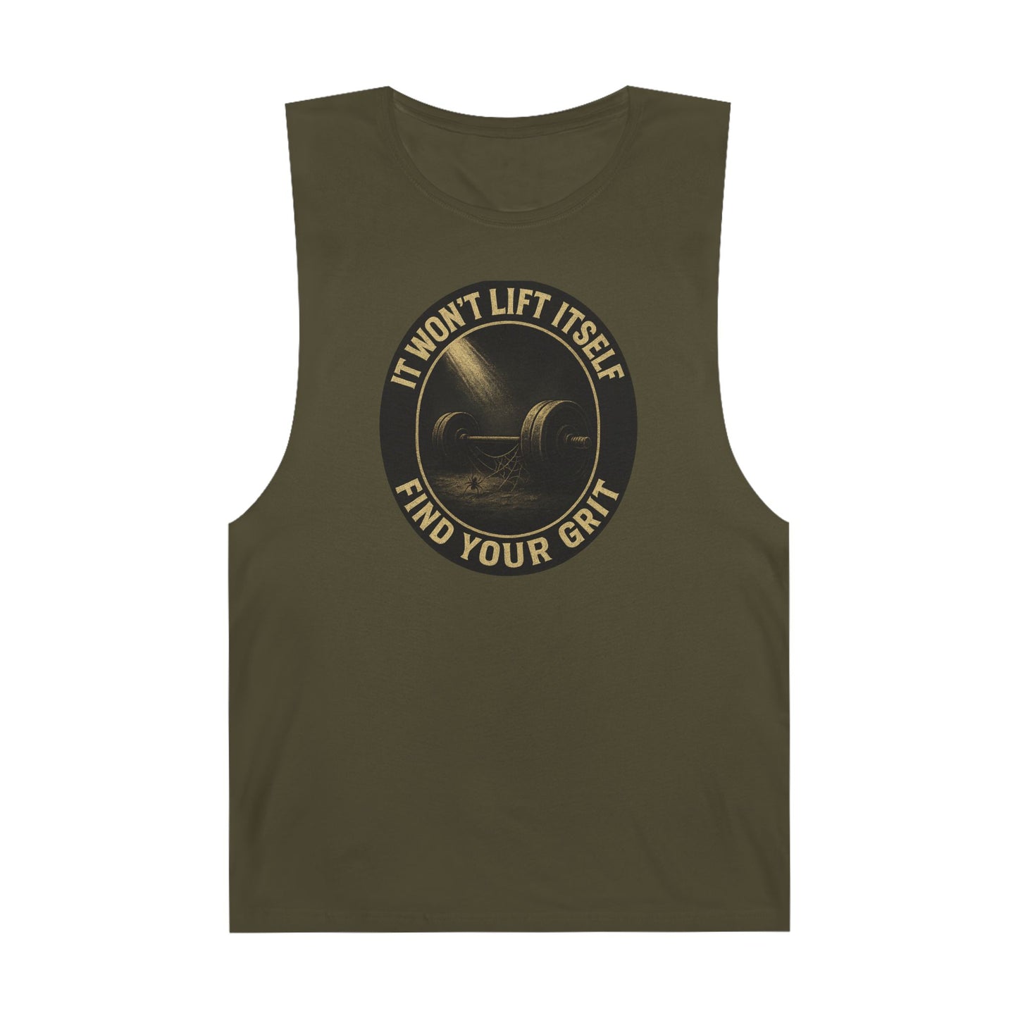 Grit Forge Athletics - "It Won't Lift Itself" Motivational Tank Top