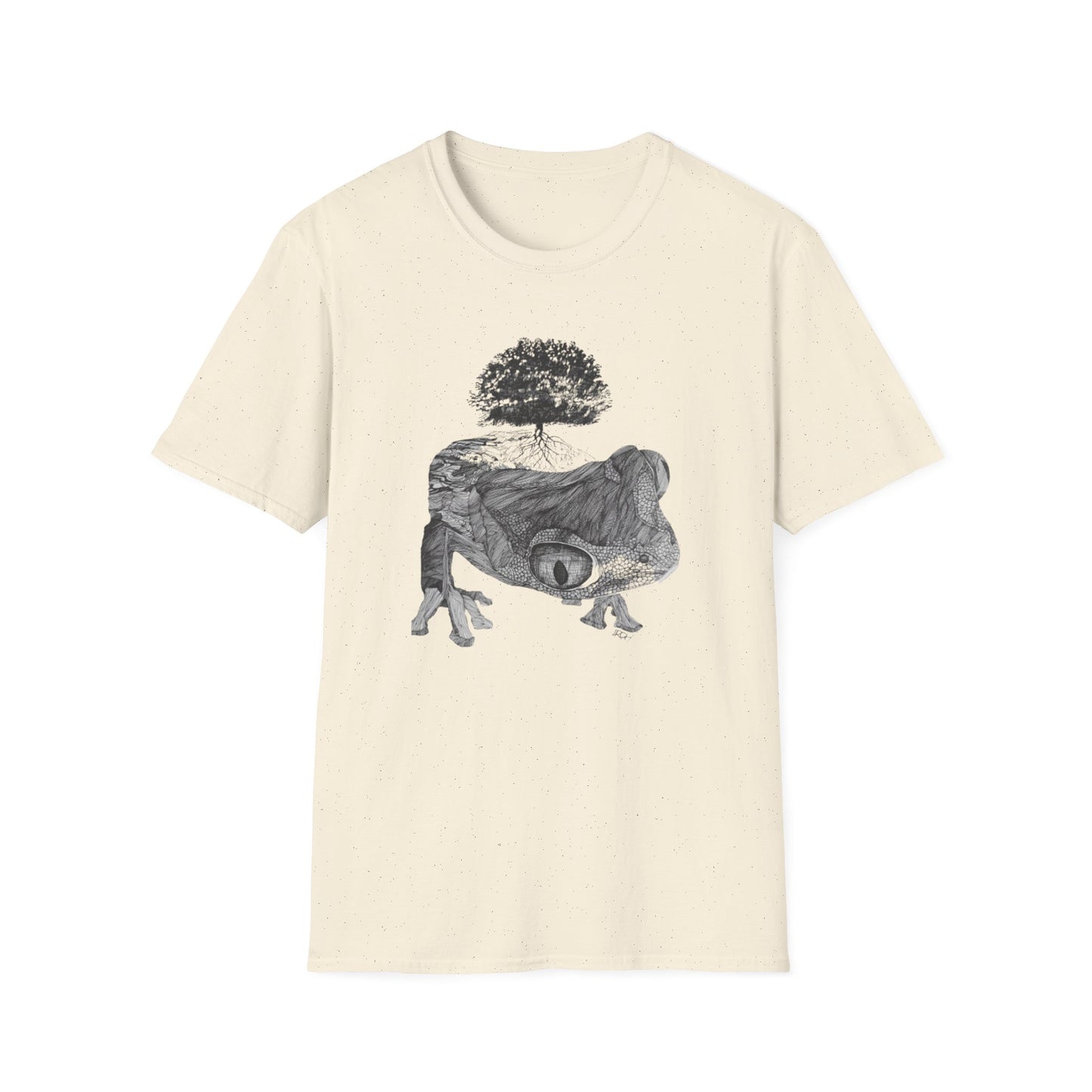 Abundant Life 1960s Frog Creative Graphic Tee - "Gaia's Shepherd"